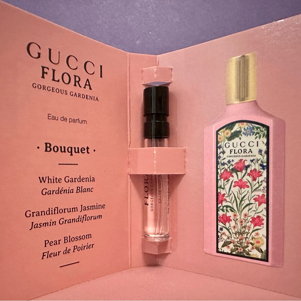 Gucci Flora Gorgeous Gardenia Eau de Parfum Sample Perfume Spray - NEW - Picture 3 of 4